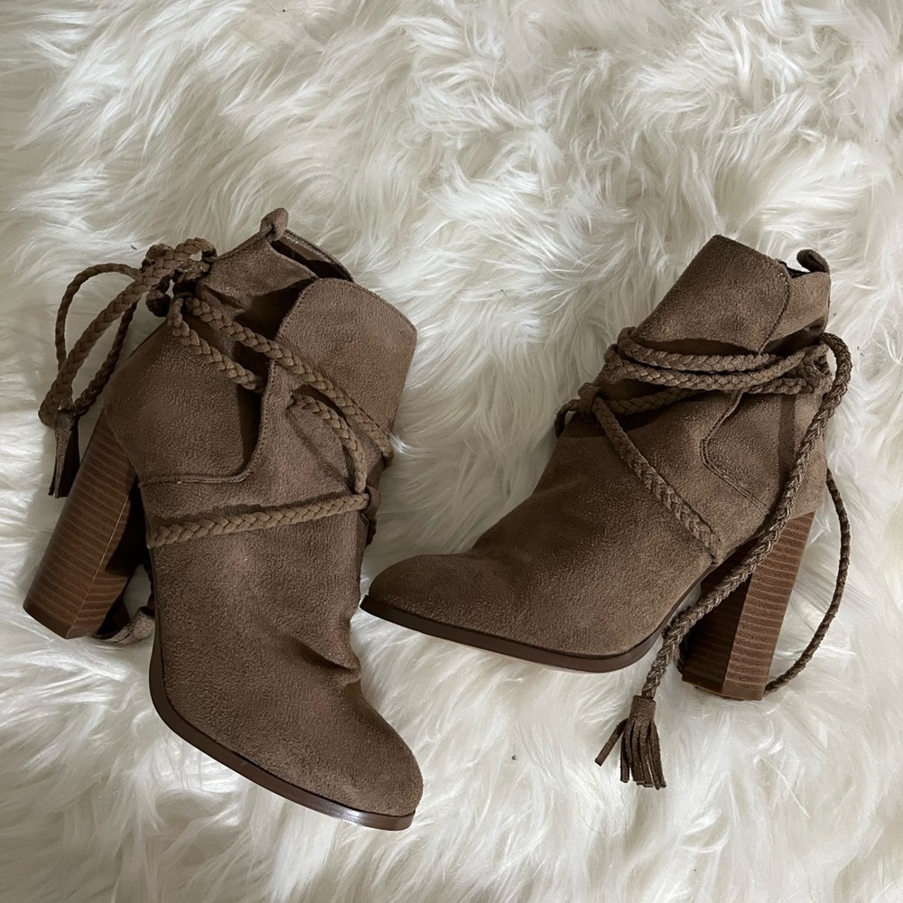 Brown booties